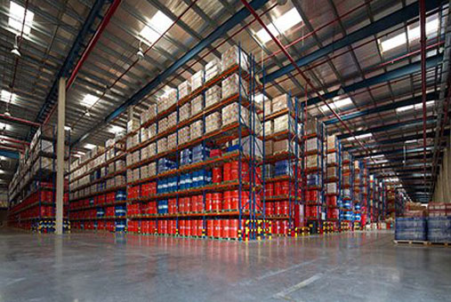 Warehousing at Al Sakab warehouses